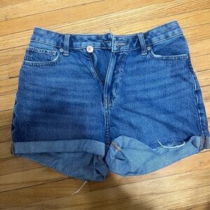 american eagle jean shorts mom fit